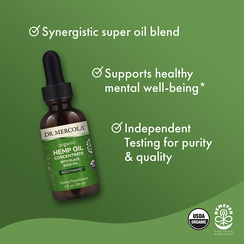 Biodynamic® Organic Hemp Oil Concentrate